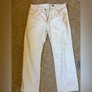 Deadstock Vintage Y2K 2001 Gap Mens 33x30 Wide Leg Baggy Vintage Cut Pants Beige